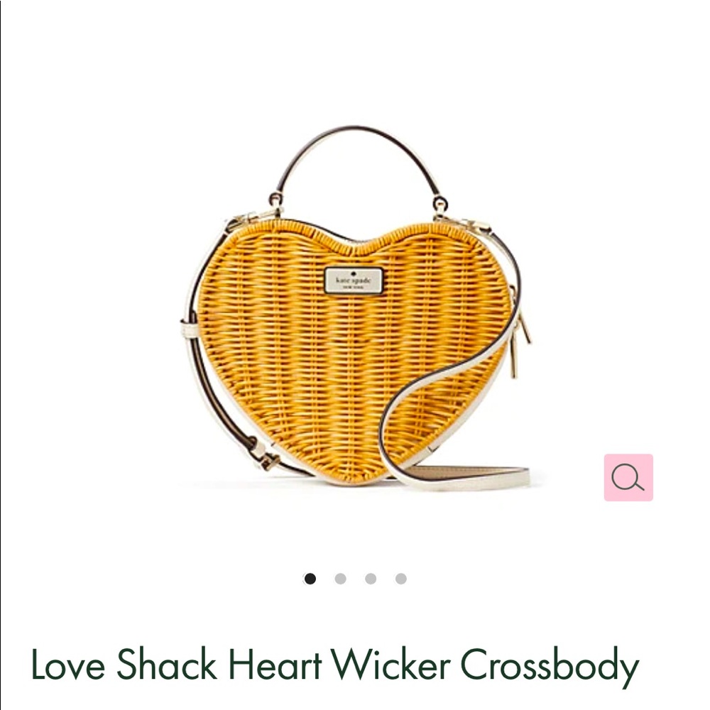 Kate Spade Love Shack Heart Wicker Crossbody